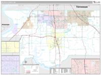 DeSoto County, MS Wall Map Zip Code
