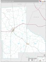 Jefferson Davis County, MS Wall Map Zip Code