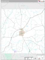 Leake County, MS Wall Map Zip Code