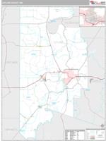 Leflore County, MS Wall Map Zip Code