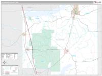 Yalobusha County, MS Wall Map Zip Code
