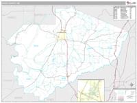 Yazoo County, MS Wall Map Zip Code