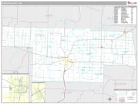 Audrain County, MO Wall Map Zip Code