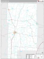 Dallas County, MO Wall Map Zip Code