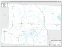 Hickory County, MO Wall Map Zip Code