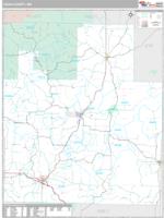 Texas County, MO Wall Map Zip Code