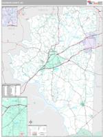 Davidson County, NC Wall Map Zip Code