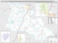 Halifax County, NC Wall Map Zip Code