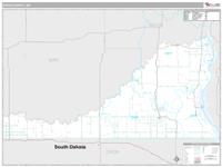 Sioux County, ND Wall Map Zip Code
