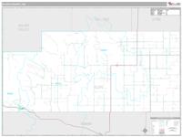 Slope County, ND Wall Map Zip Code