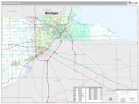 Lucas County, OH Wall Map