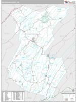 Huntingdon County, PA Wall Map Zip Code