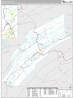 Mifflin County, PA Wall Map Zip Code