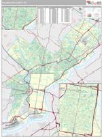 Philadelphia County, PA Wall Map Zip Code