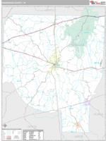 Henderson County, TN Wall Map Zip Code