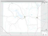 Coke County, TX Wall Map Zip Code