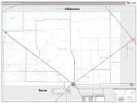 Dallam County, TX Wall Map Zip Code