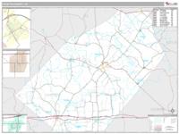 Fayette County, TX Wall Map Zip Code
