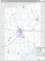 Hunt County, TX Wall Map Zip Code