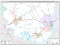 Orange County, TX Wall Map Zip Code