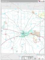 Parker County, TX Wall Map Zip Code