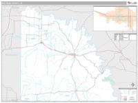 San Saba County, TX Wall Map Zip Code