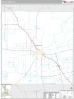 Scurry County, TX Wall Map Zip Code