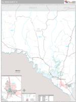 Val Verde County, TX Wall Map Zip Code