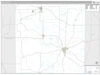 Young County, TX Wall Map Zip Code