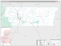 Carbon County, UT Wall Map Zip Code