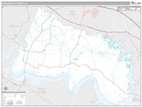 Charles City County, VA Wall Map Zip Code