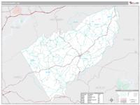 Floyd County, VA Wall Map Zip Code