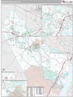 Prince William County, VA Wall Map Zip Code