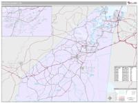Suffolk County, VA Wall Map Zip Code