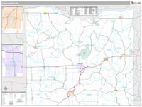Iowa County, WI Wall Map