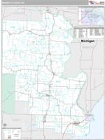 Marinette County, WI Wall Map Zip Code