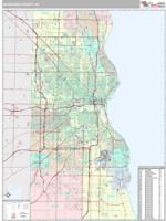 Milwaukee County, WI Wall Map Zip Code