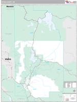 Teton County, WY Wall Map Zip Code
