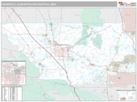 Bakersfield Metro Area Wall Map
