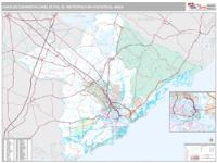 Charleston-North Charleston Metro Area Wall Map