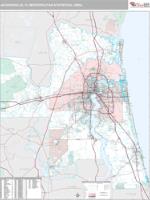 Jacksonville Metro Area Wall Map