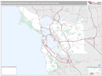 San Francisco-Oakland-Hayward Metro Area Wall Map