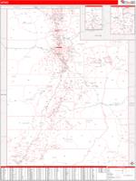 Utah  Wall Map Zip Code