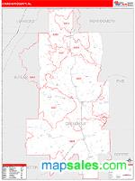 Crenshaw County, AL Wall Map