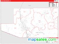 Santa Cruz County, AZ Wall Map Zip Code