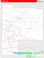 Polk County, AR Wall Map Zip Code
