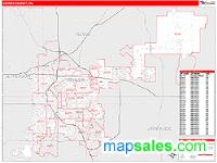 Denver County, CO Wall Map Zip Code