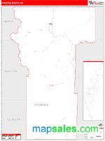 Hinsdale County, CO Wall Map Zip Code