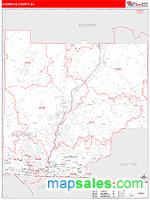 Cherokee County, GA Wall Map Zip Code