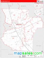 Lowndes County, GA Wall Map Zip Code